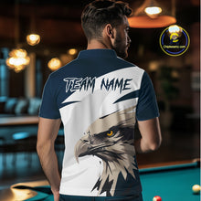 Load image into Gallery viewer, Custom Eagle 8 Ball Billiard Shirts for Men Billiard Tournament Billiard Team Shirts Polo &amp; 1/4 Zip NNT109