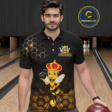 Load image into Gallery viewer, Custom Funny Bee Bowling Bowling Jersey for Men Bowling Team Shirts Polo &amp; 1/4 Zip HNT195