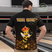 Load image into Gallery viewer, Custom Funny Bee Bowling Bowling Jersey for Men Bowling Team Shirts Polo &amp; 1/4 Zip HNT195