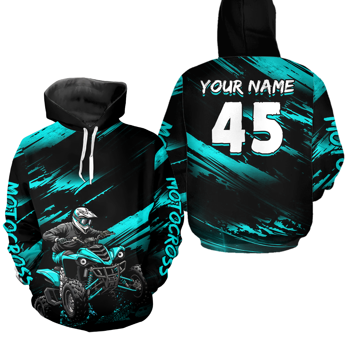 Custom Youth ATV Motocross Hoodie for Kid Adult ATV Quad Bike Off Road Hoodie HOT31