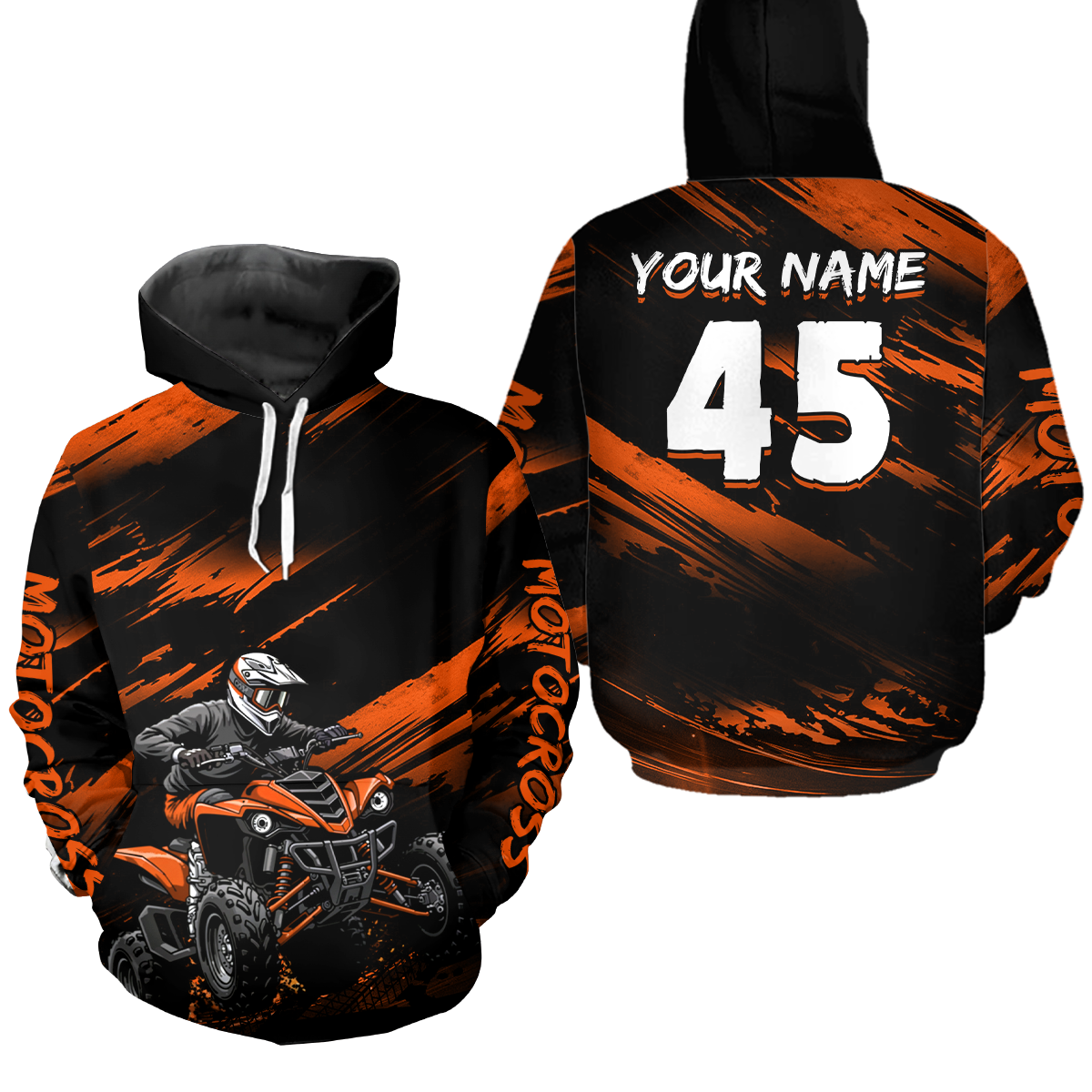 Custom Youth ATV Motocross Hoodie for Kid Adult ATV Quad Bike Off Road Hoodie HOT31