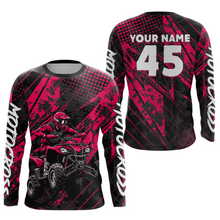 Load image into Gallery viewer, Custom Pink ATV Motocross Shirts Kid Men Women Off-Road Quad Bike Shirt UPF30+ DNT61