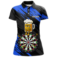 Load image into Gallery viewer, Custom Blue Funny Beer Darts Board Dart Shirts For Women Darts Team Jerseys Dart Tournament NNT120