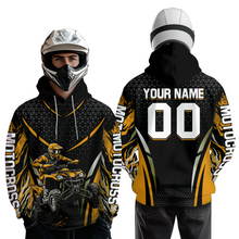 Load image into Gallery viewer, Personalized Orange ATV Motocross Hoodie Jersey Off-Road Hoodie Shirt for Kid Men Women HOT41