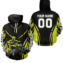 Load image into Gallery viewer, Personalized Yellow ATV Motocross Hoodie Jersey Off-Road Hoodie Shirt for Kid Men Women HOT41