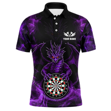 Load image into Gallery viewer, Custom Purple Dragon Darts Board Dart Shirts For Women Darts Team Jerseys Polo &amp; 1/4 Zip NNT121