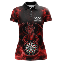 Load image into Gallery viewer, Custom Red Dragon Darts Board Dart Shirts For Women Darts Team Jerseys Polo &amp; 1/4 Zip NNT121