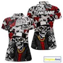Load image into Gallery viewer, Skull-themed shirt with 'Teamname' text and Chiptee Amz branding.