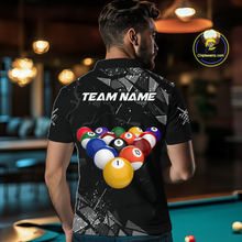 Load image into Gallery viewer, Custom Balls Billiard Shirts for Men Billiard League Billiard Team Shirts Polo &amp; 1/4 Zip NNT104