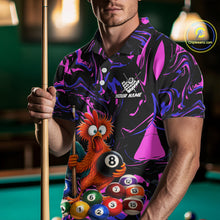Load image into Gallery viewer, Custom Purple Chicken 8 Ball Billiard Shirt for Men Billiard Jerseys Team Billiard League NNT197