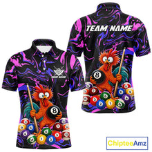 Load image into Gallery viewer, Custom Purple Chicken 8 Ball Billiard Shirt for Men Billiard Jerseys Team Billiard League NNT197