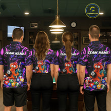 Load image into Gallery viewer, Custom Purple Chicken 8 Ball Billiard Shirt for Men Billiard Jerseys Team Billiard League NNT197