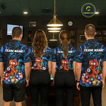 Load image into Gallery viewer, Custom Teal Blue Chicken 8 Ball Billiard Shirt for Men Billiard Jerseys Team Billiard League NNT197