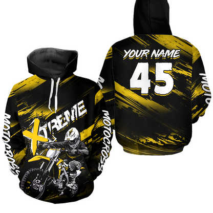 Motocross Racing Hoodie Custom Dirt Bike Off Road Motocross Hoodie Shirt for Men Women HOT22