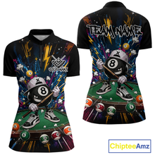 Load image into Gallery viewer, Custom Funny 8 Ball Pool Shirts Billiard Shirt for Women Billiard Team Jersey Billiard League NNT183