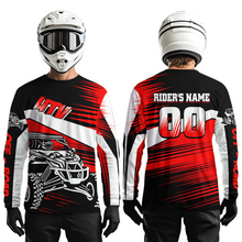 Load image into Gallery viewer, Personalized Red UTV Off-Road Shirts UTV Motocross Racing Shirt Kid Men Women UPF30+ DNT90