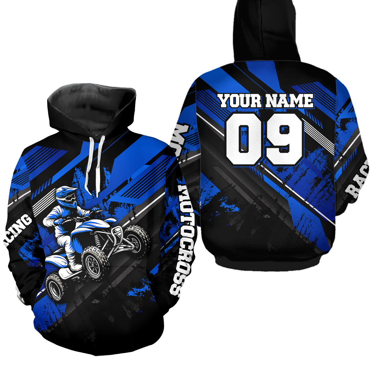 Youth ATV Motocross Hoodie Custom Off-Road Quad Bike Hoodie for Kid Men Women HOT06