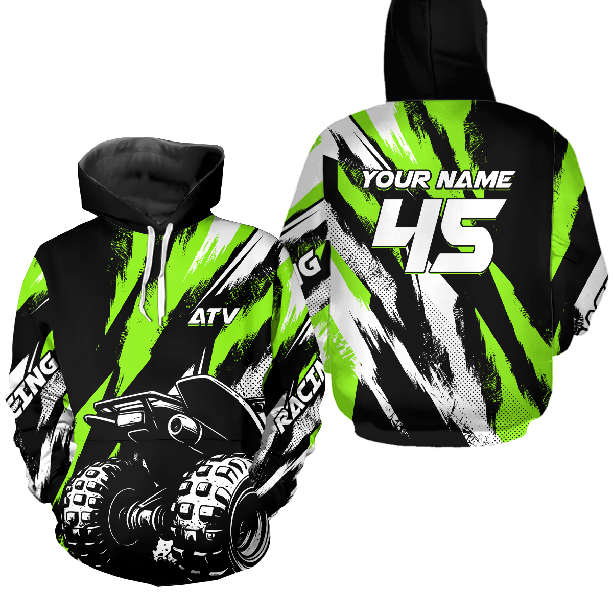 Custom Youth ATV Motocross Hoodie Jersey Off-Road Hoodie Shirt for Kid Men Women HOT04