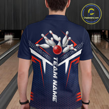 Load image into Gallery viewer, Custom Bowling Jersey for Men Bowling Team Shirts Bowling League Uniform Polo &amp; 1/4 Zip HNT171
