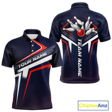 Load image into Gallery viewer, Custom Bowling Jersey for Men Bowling Team Shirts Bowling League Uniform Polo &amp; 1/4 Zip HNT171