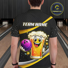 Load image into Gallery viewer, Custom Funny Beer Bowling Bowling Jersey for Men Bowling Team Shirts Polo &amp; 1/4 Zip HNT190