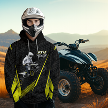 Load image into Gallery viewer, Yellow Atv Motocross Hoodie For Adult&amp;Kid Upf30+ Pink Quad Bike Shirt Off-Road Atv Mx Racing NHN013