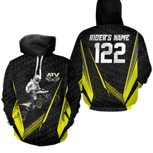 Load image into Gallery viewer, Yellow Atv Motocross Hoodie For Adult&amp;Kid Upf30+ Pink Quad Bike Shirt Off-Road Atv Mx Racing NHN013