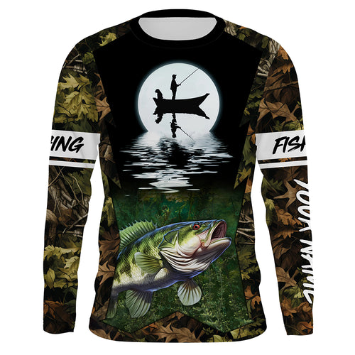 Bass Fishing Tournament Long Sleeve Performance Fishing UV Protection Shirts TTN111