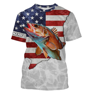 Redfish Red Drum Fishing Custom UV Protection Shirts, Redfish Fishing Jerseys, Fishing Tournament Shirt TTN67
