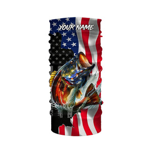 American Flag Bass Fishing Custom long sleeve Fishing Shirts for men, Bass Fishing jerseys TTV63