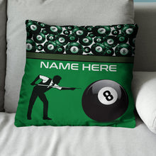 Load image into Gallery viewer, Playing 8-Ball Billiards Custom Pillow YYD0010