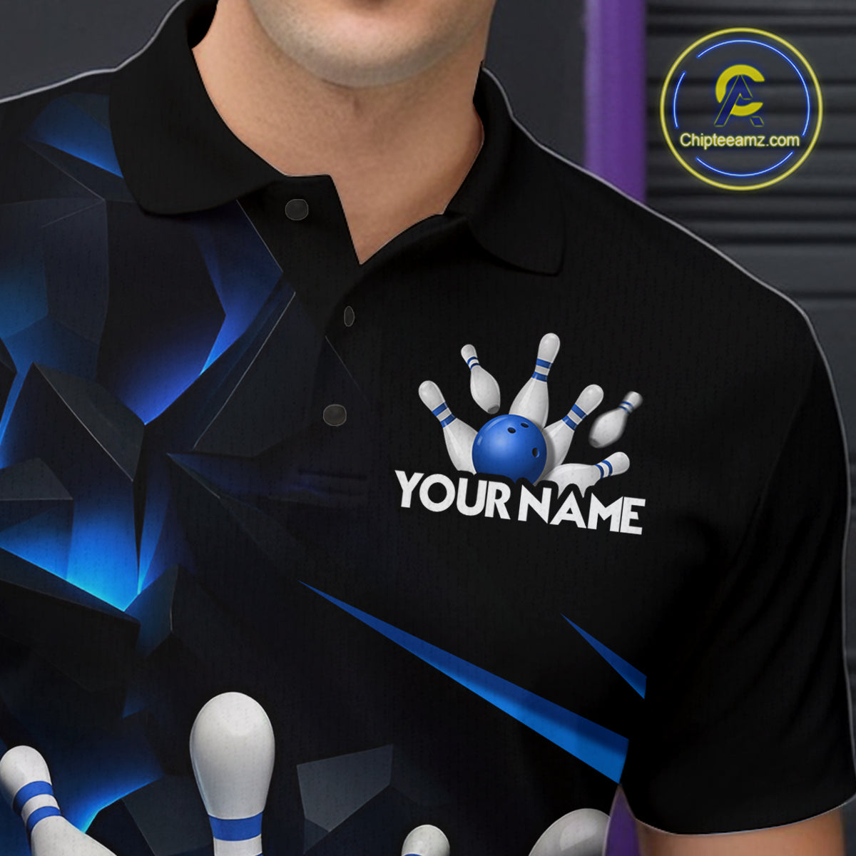Personalized Bowling Abstract Design Shirt for Womens Custom Bowling Team Jersey Shirt YYD0022