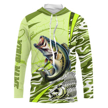 Load image into Gallery viewer, Bass Fishing Water Waves Camo Customize Shirts For Men And Women Personalized Fishing Gift YYD0065