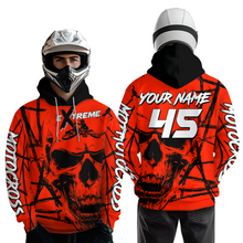 Load image into Gallery viewer, Red Motocross Hoodie Custom for Men Women Dirt Bike Racing Hoodie Riding Shirt MH159