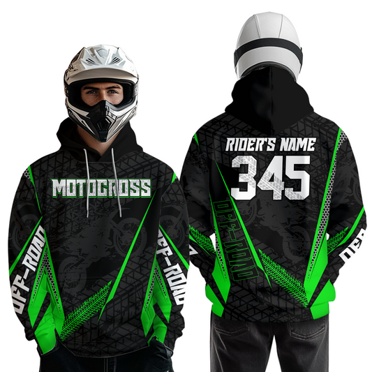 Personalized Motocross Hoodie for Adult Men Women Dirt Bike Racing Hoodie Shirt MH156