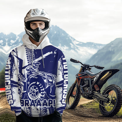 Personalized ATV Motocross Hoodie Adult Men Women Quad Shirt ATV Riding Hoodie MHATV16