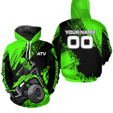 Load image into Gallery viewer, Green Custom ATV Motocross Hoodie for Men Women Quad Shirt ATV Riding Hoodie MHATV22