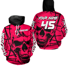 Load image into Gallery viewer, Pink Motocross Hoodie Custom for Men Women Dirt Bike Racing Hoodie Riding Shirt MH159