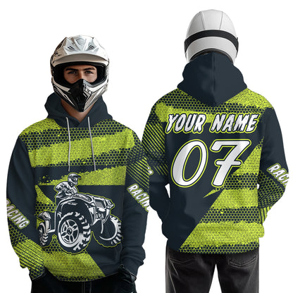 Personalized ATV Motocross Hoodie Adult Men Women Quad Shirt ATV Riding Hoodie MHATV14