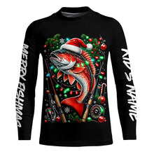 Load image into Gallery viewer, Merry Fishmas UV Protection Redfish Fishing Shirt For Fisherman A60