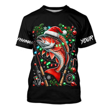 Load image into Gallery viewer, Merry Fishmas UV Protection Redfish Fishing Shirt For Fisherman A60