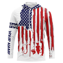 Load image into Gallery viewer, Mississippi America flag UV protection performance fishing shirts A34