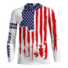 Load image into Gallery viewer, Mississippi America flag UV protection performance fishing shirts A34