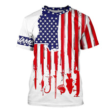 Load image into Gallery viewer, Mississippi America flag UV protection performance fishing shirts A34