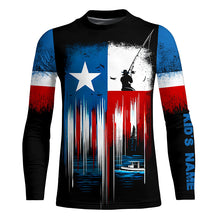 Load image into Gallery viewer, Texas flag UV protection fishing shirt fishing jersey for fisherman A62