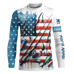 American Flag UV Protection Fishing Shirt Fishing Jersey For Fisherman A52