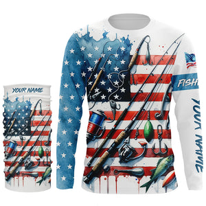 American Flag UV Protection Fishing Shirt Fishing Jersey For Fisherman A52