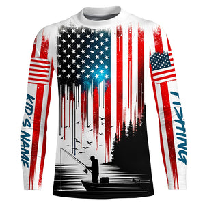 American Flag UV Protection Fishing Shirt Fishing Jersey For Fisherman A59