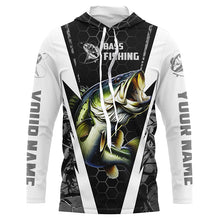 Load image into Gallery viewer, Personalized Bass Fishing jerseys, Bass Fishing Long Sleeve Fishing tournament shirts | gray camo IPHW3679