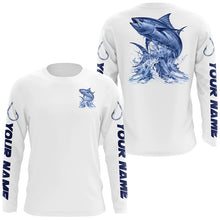 Load image into Gallery viewer, Personalized Tuna Long Sleeve Performance Fishing Shirts, Tuna Fishing Jersey IPHW6410